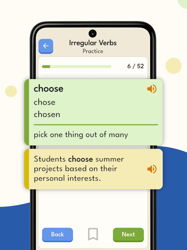 English Irregular Verbs App - Verb